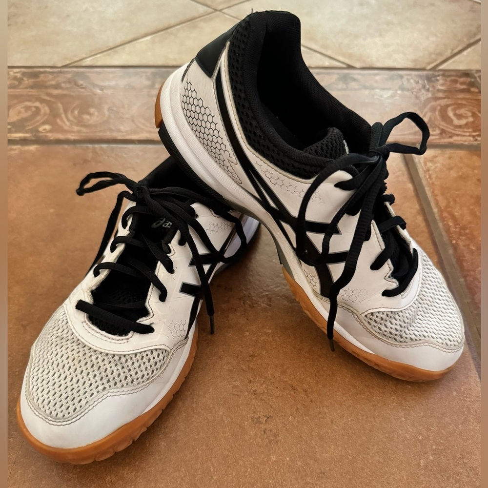 ASICS Gel Rocket 8 men’s white black sneakers shoes 6.5 M volleyball court kids